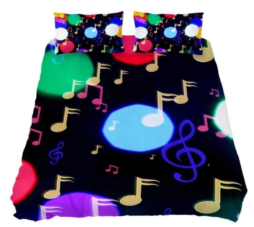 Music Notes Bedding Set