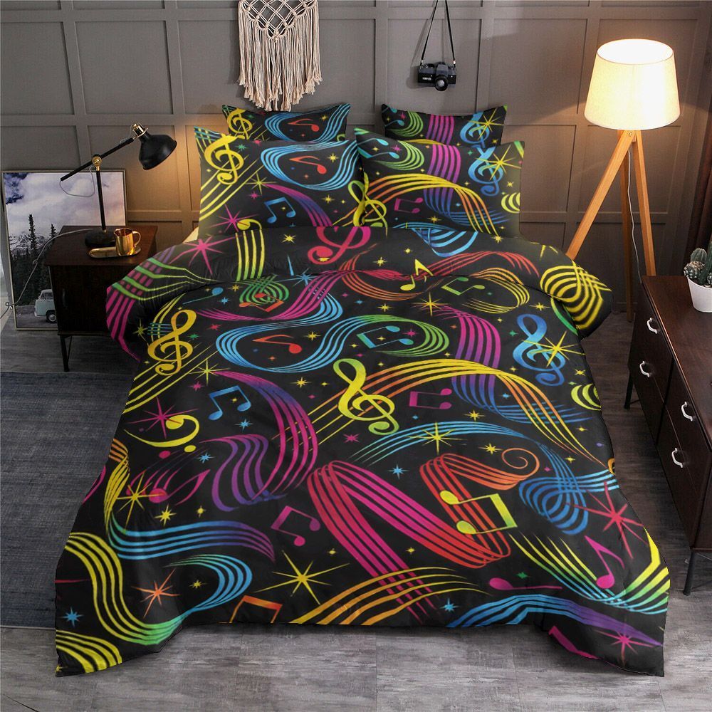 Music Notes Bedding Set