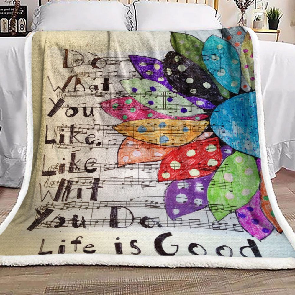 Music Sherpa Fleece Blanket