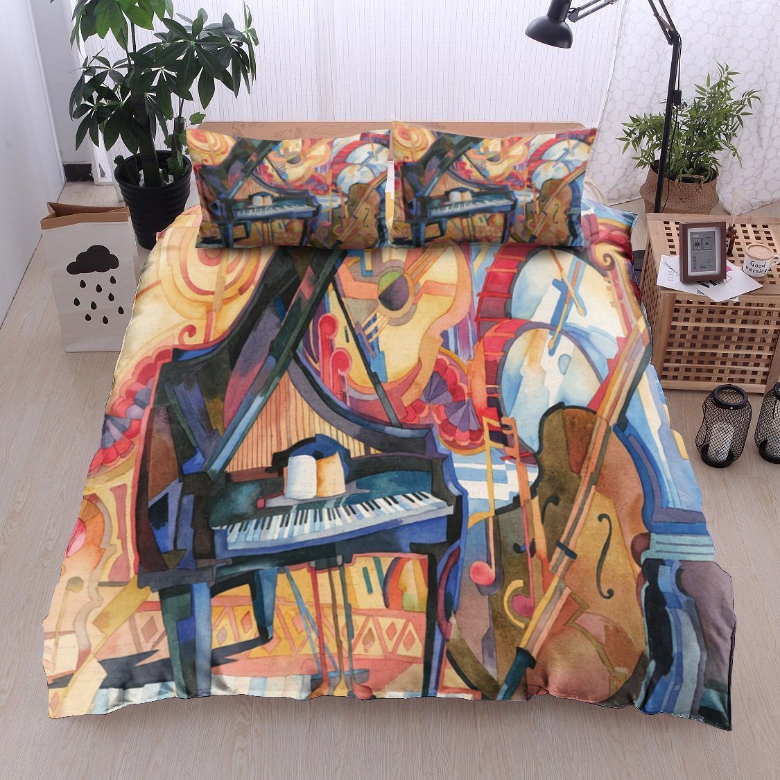 Music Piano Bedding Set