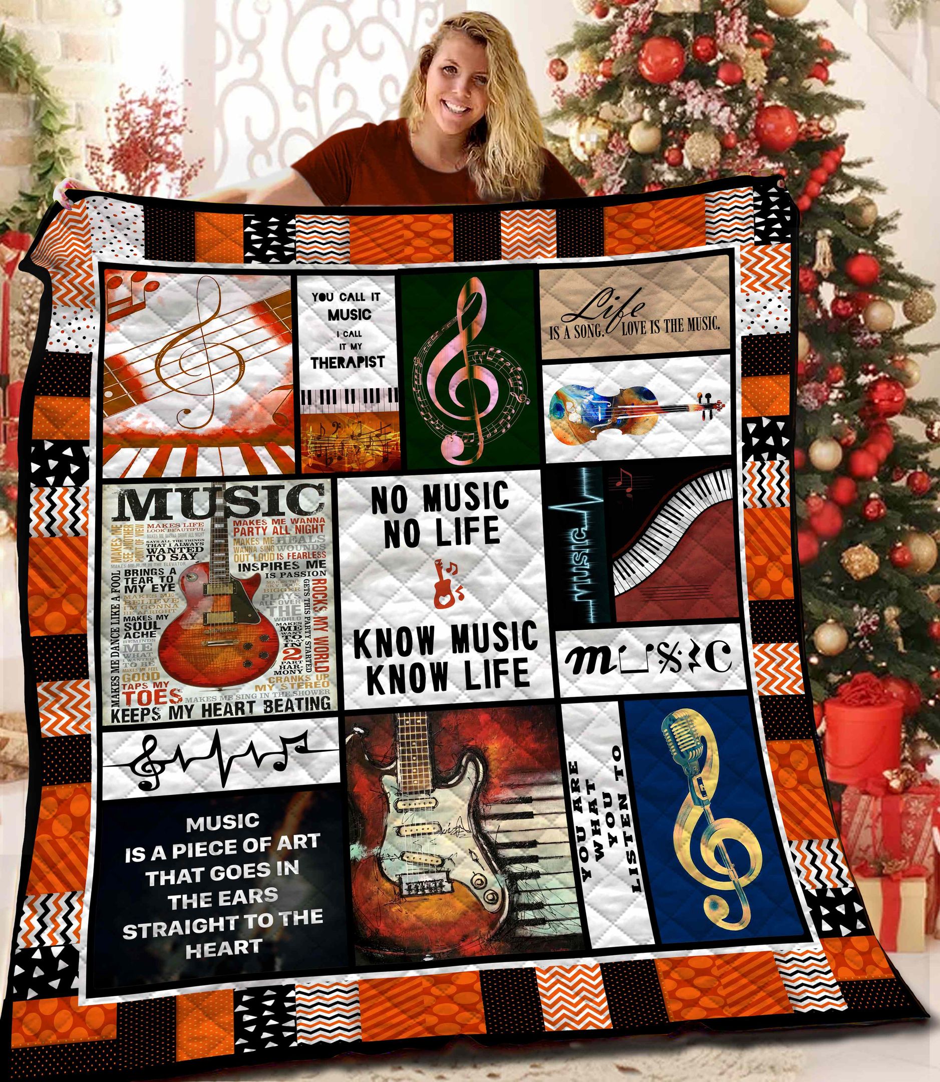Music Quilt Blanket BBB241016NB