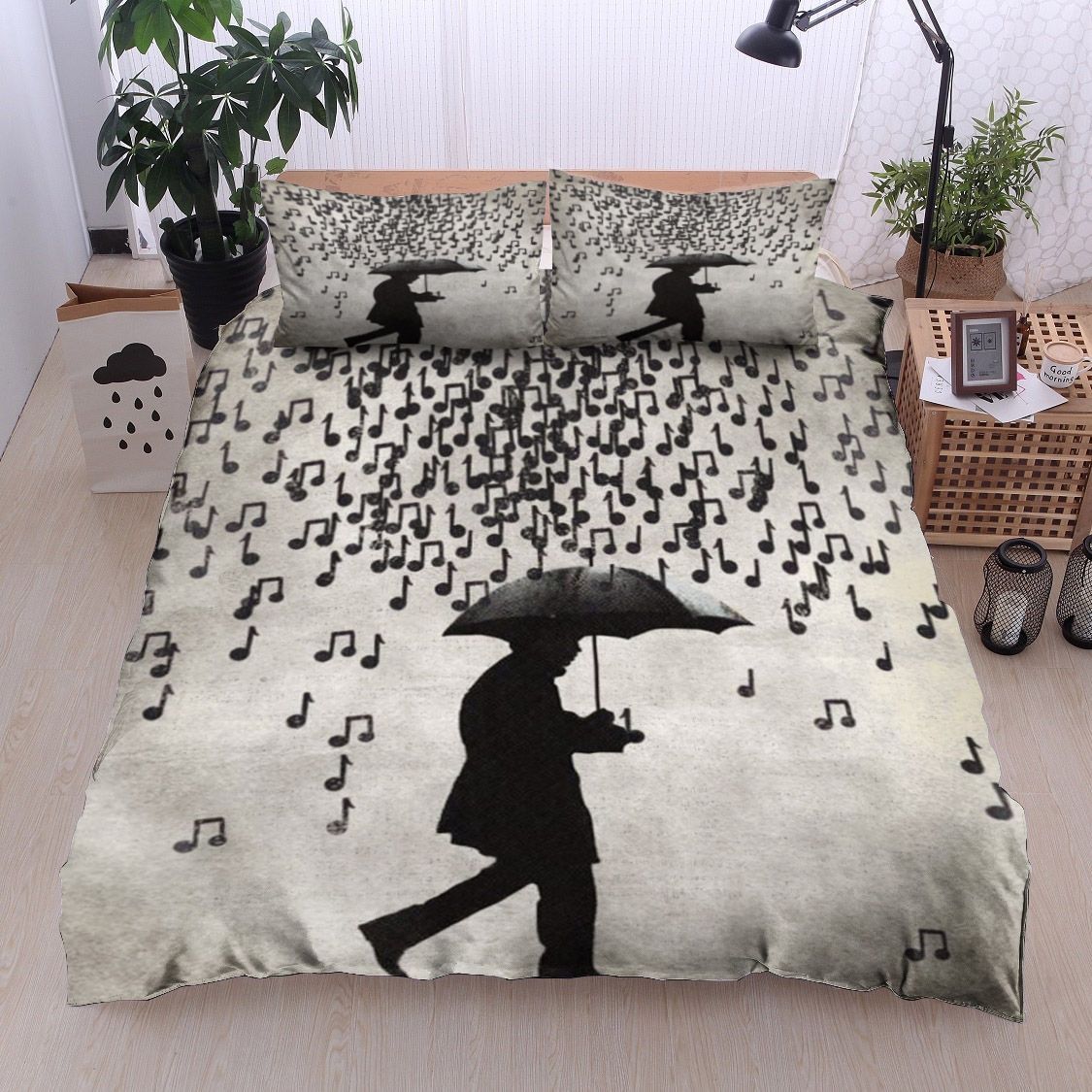 Music Rain Bedding Set