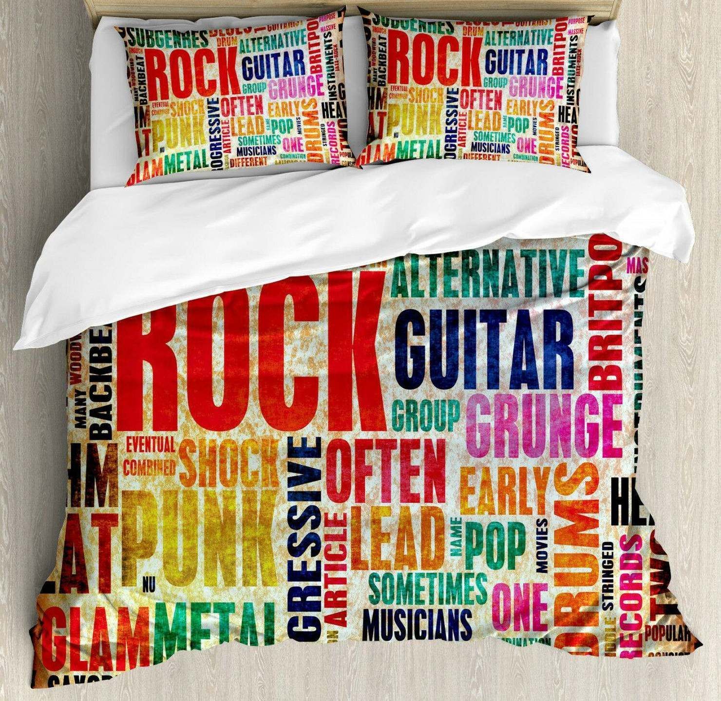 Music Rock N Roll Bedding Set