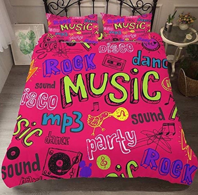 Music Theme Bedding Set