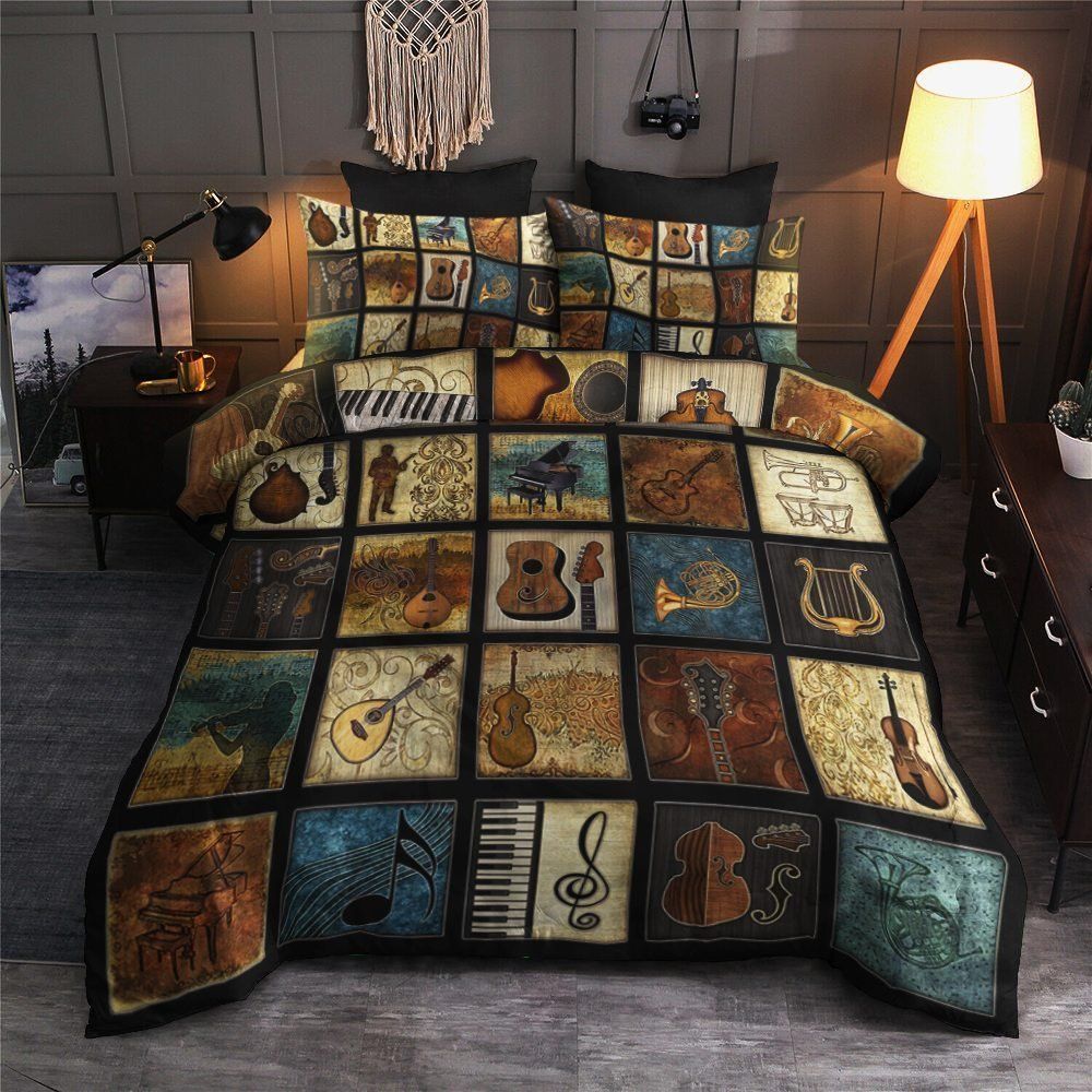 Music Vintage Bedding Set