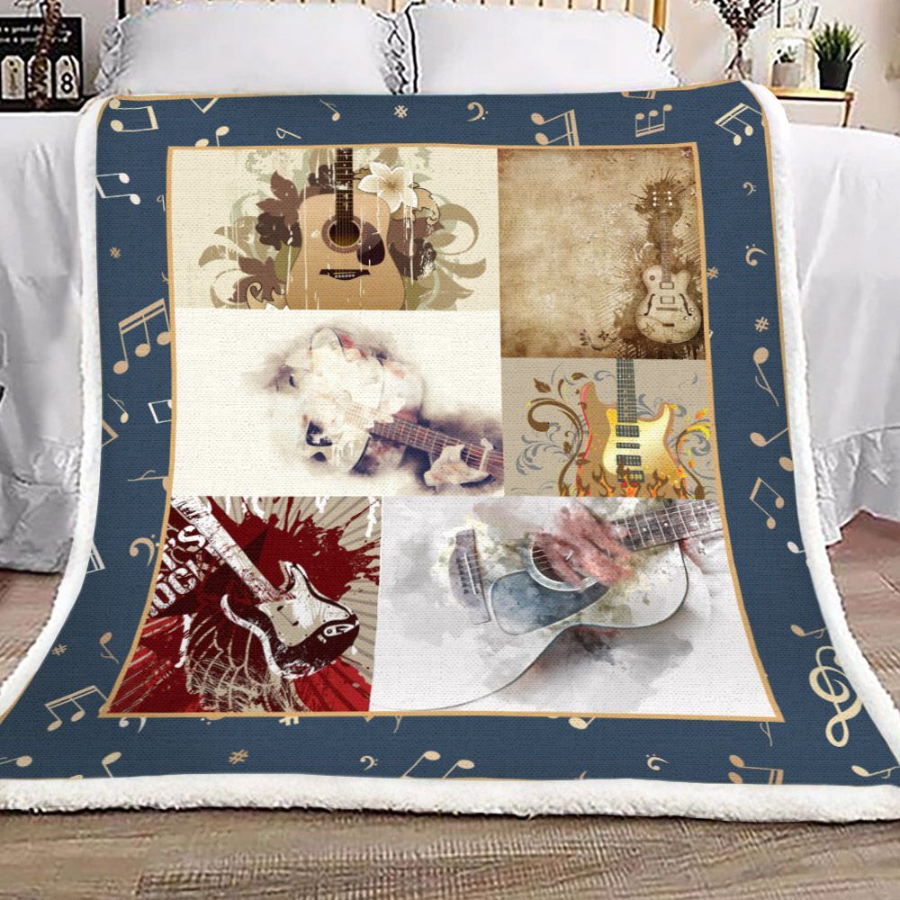 Music Sherpa Fleece Blanket
