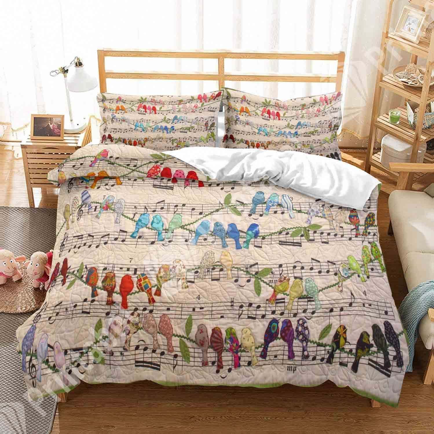 Musical Birds Bedding Set