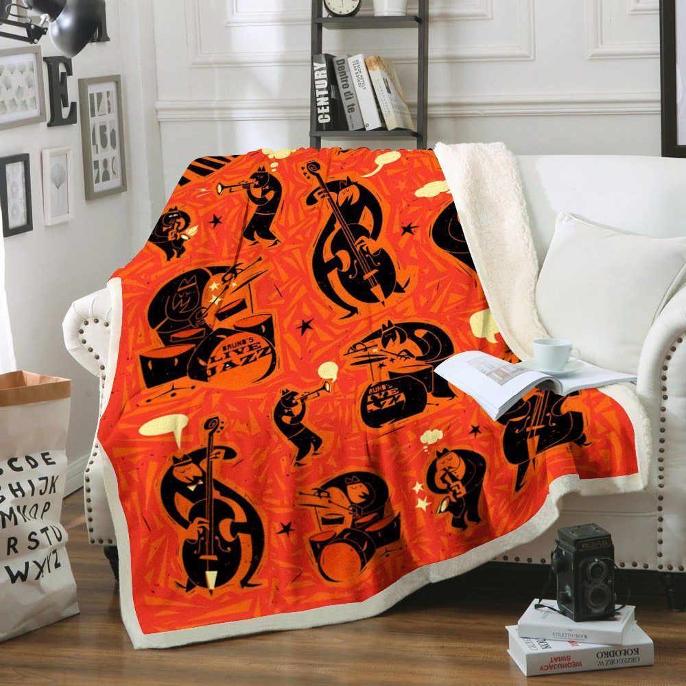 Musical Sherpa Fleece Blanket