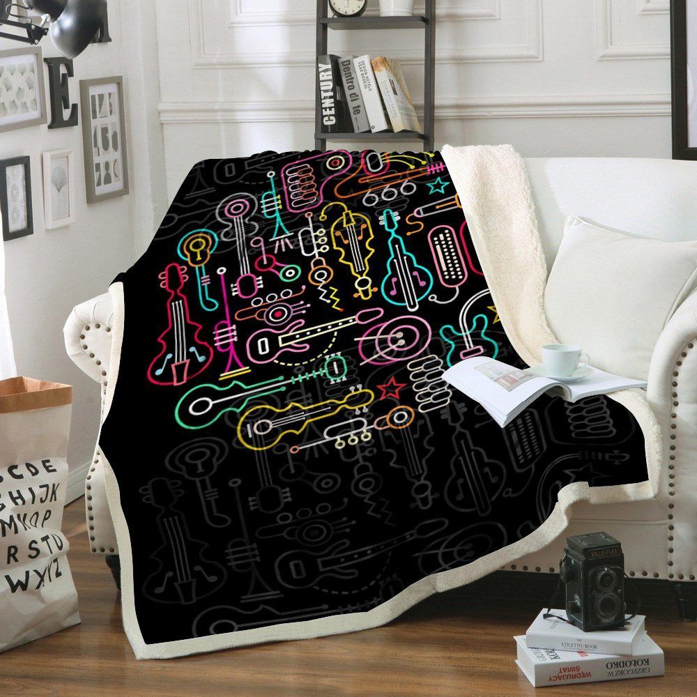 Musical Sherpa Fleece Blanket