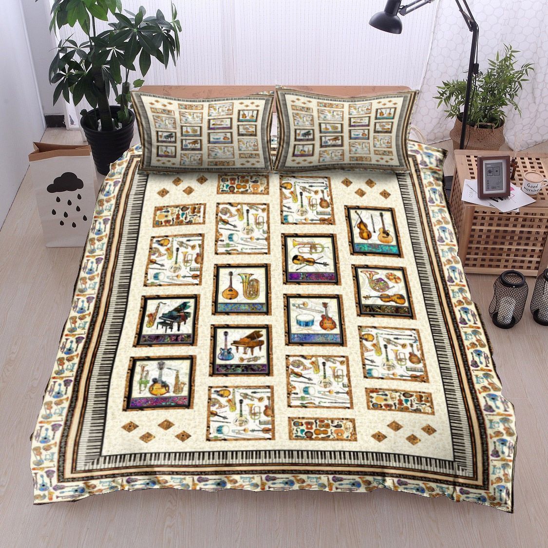 Musical Instrument Collection Bedding Set