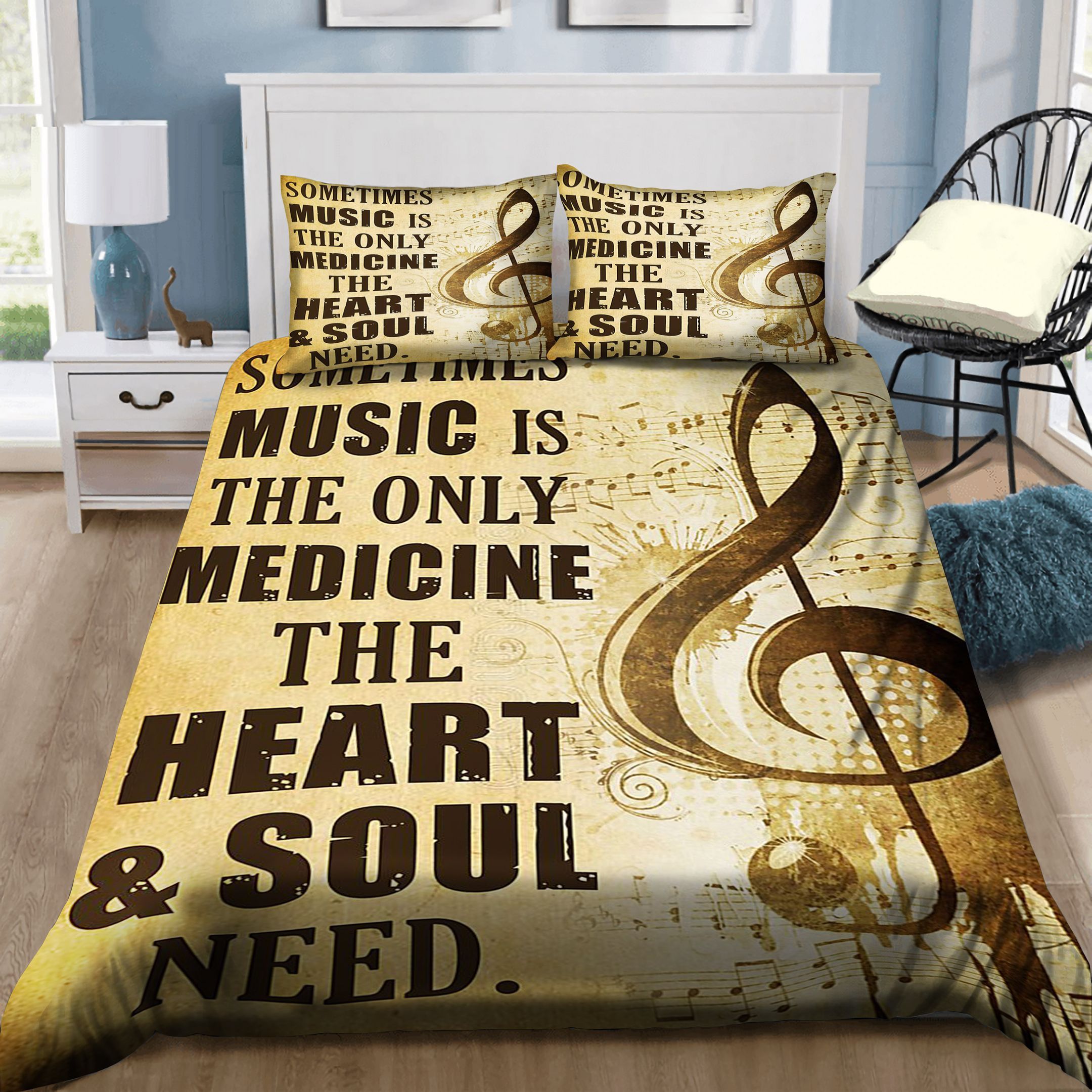 Musicthe Heart And Soul Bedding Set
