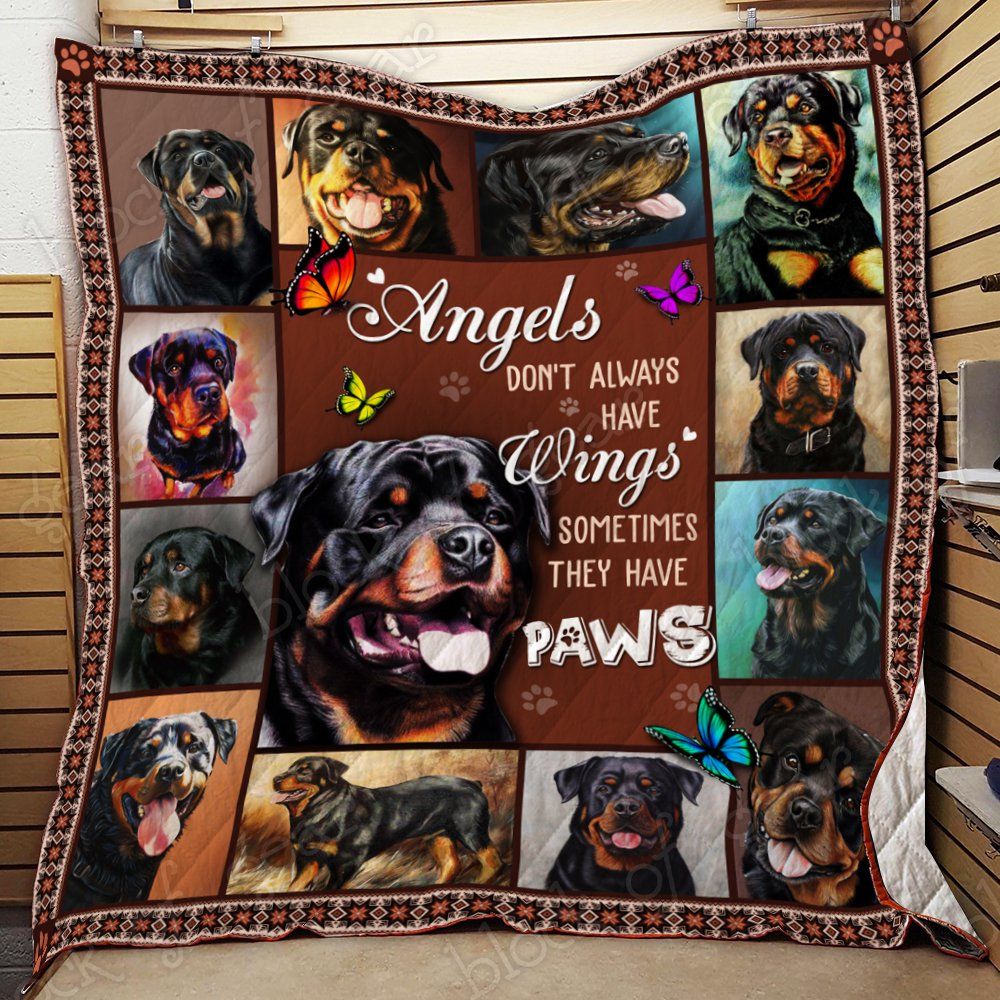 My Angel Dog Rottweiler Quilt Thl963 Dhc11122010Dd