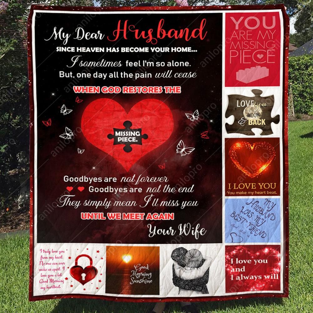 My Angel Husband Since Heaven Has Become Your Home Quilt Blanket DHC040120180TD