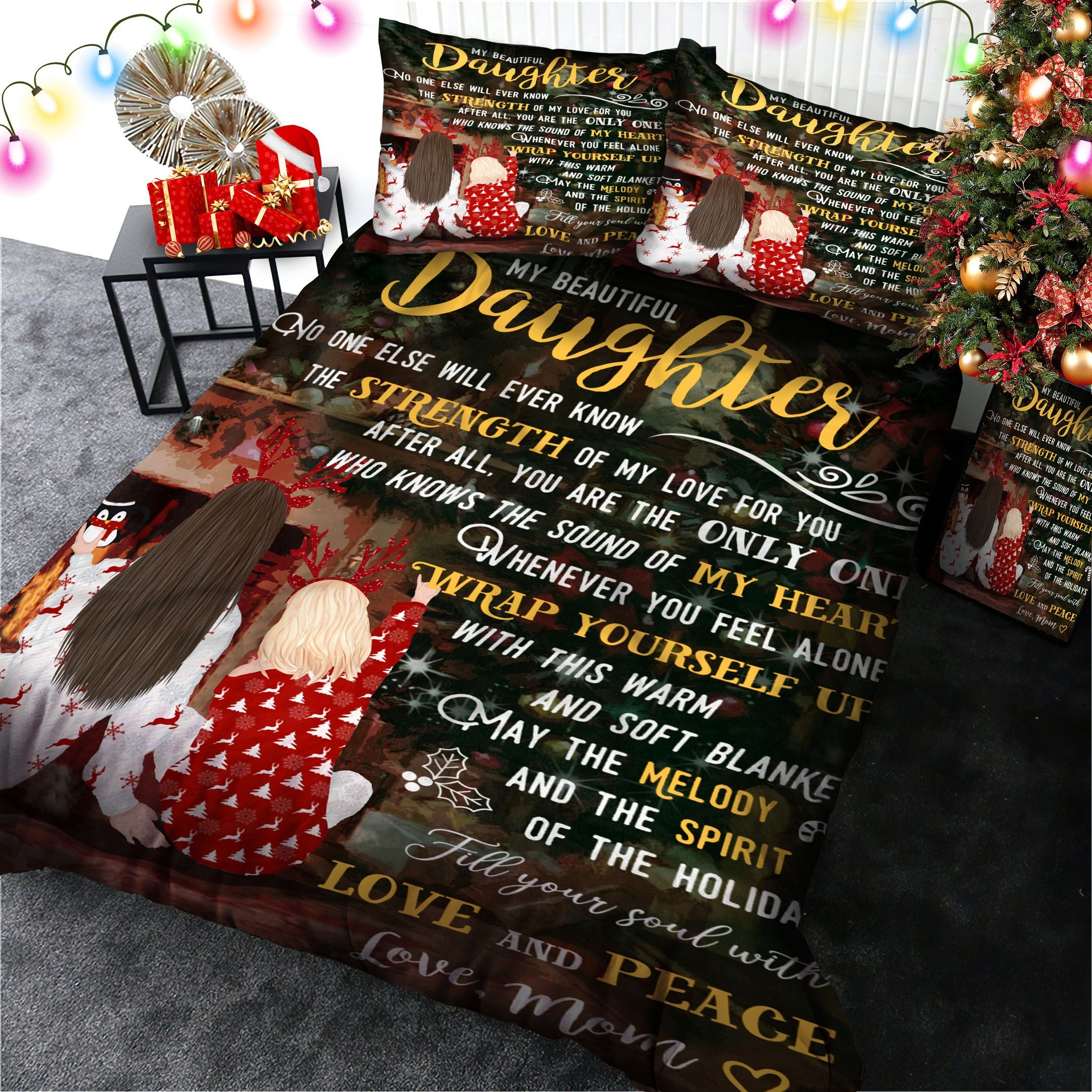 My Beautiful Daughter Christmas Bedding Set