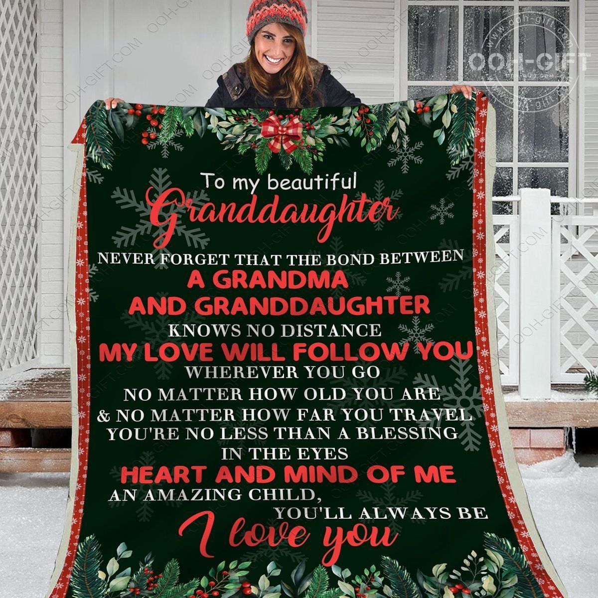My Beautiful Granddaughter Sherpa Fleece Blanket