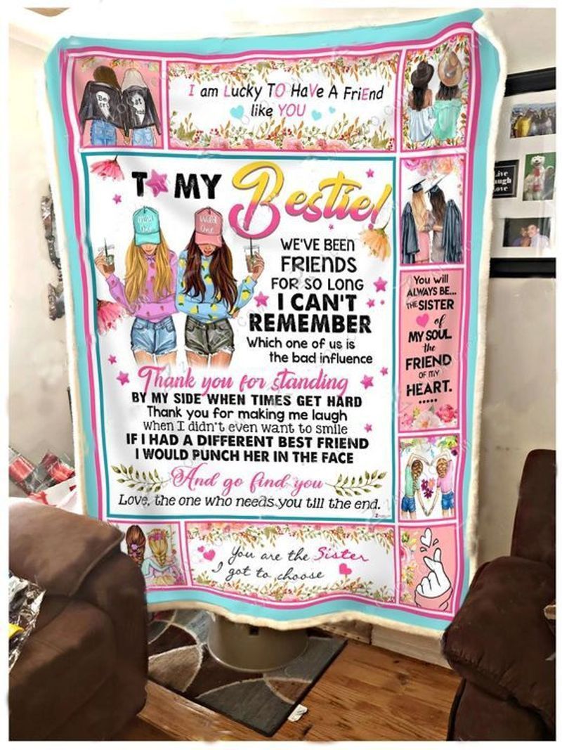 My Bestie Friends Sherpa Fleece Blanket