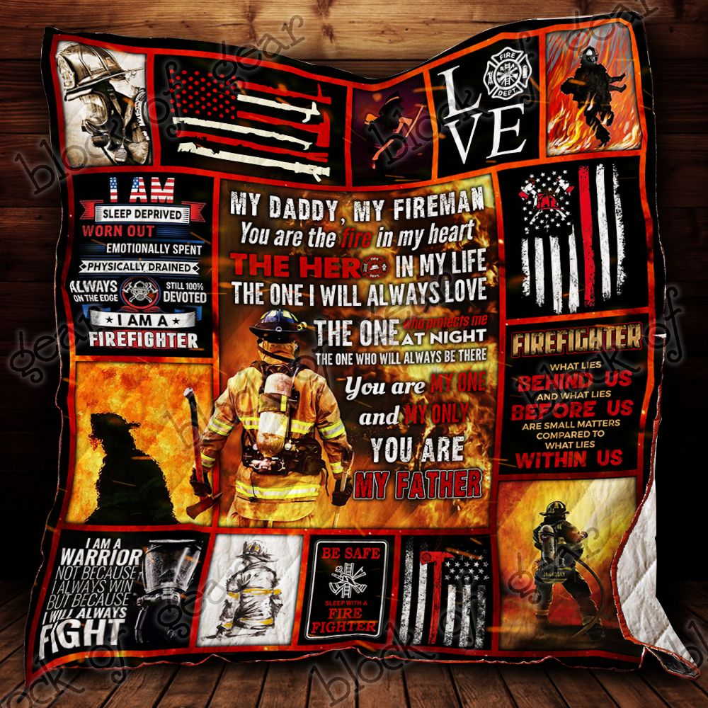 My Daddy My Fireman Quilt P369 Dhc11121385Dd