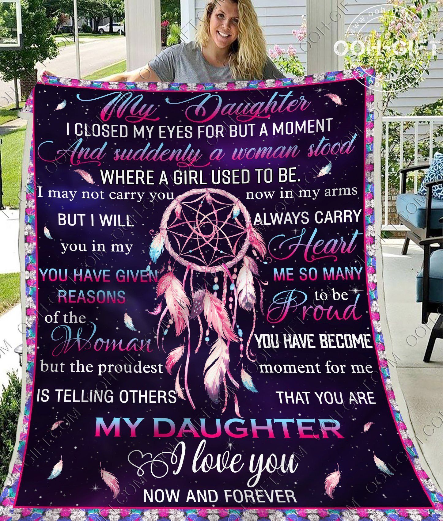 My Daughter Sherpa Fleece Blanket