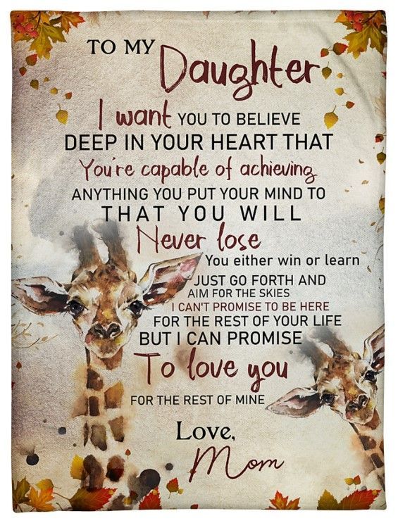 My Daughter I Will Love You For The Rest Of Mine Sherpa Fleece Blanket