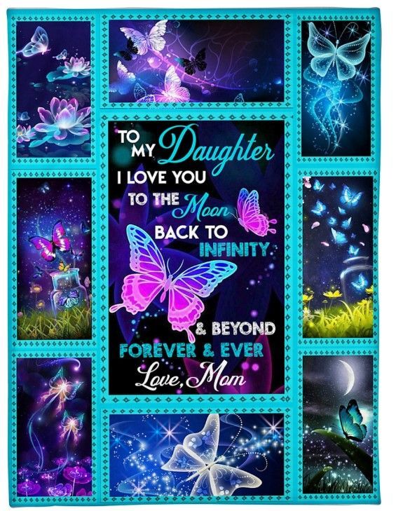 My Daughter Ill Love You For The Rest Of Mine Sherpa Fleece Blanket