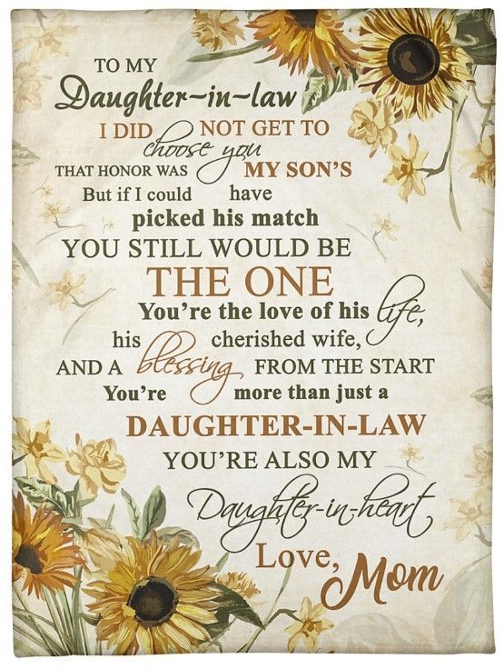 My Daughter In Law You Are His Cherished Wife Sherpa Fleece Blanket