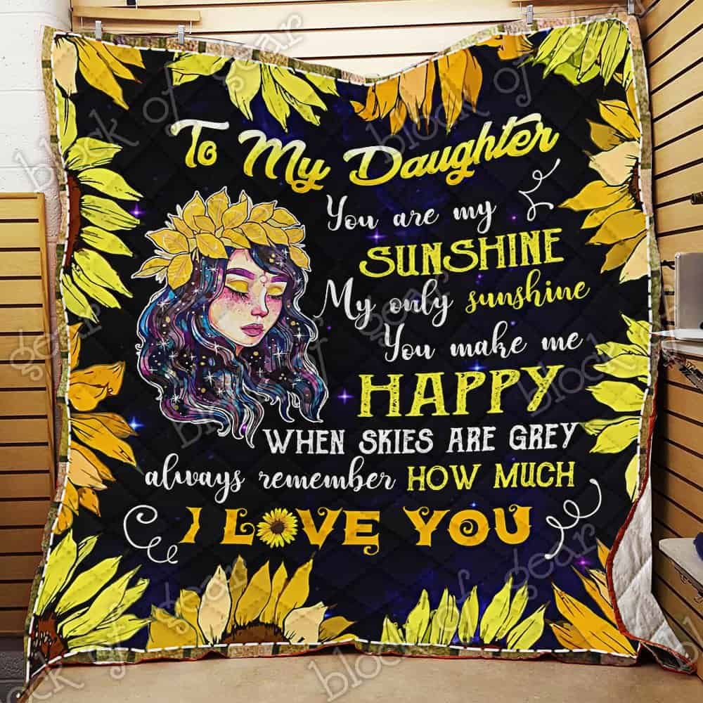 My Daughter My Sunshine CL18100472MDQ Quilt Blanket