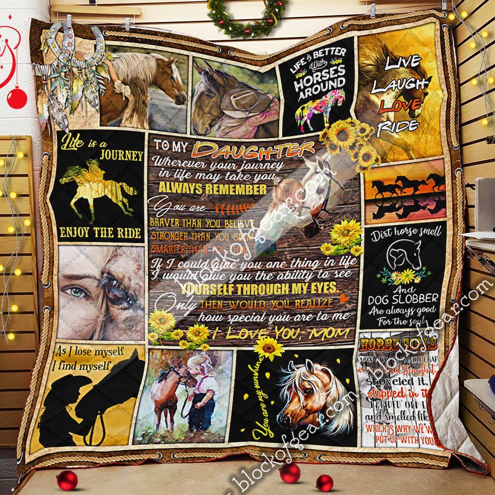 My Daughter Youre So Special To Me Horse Girl GS-CL-LD3012 Quilt Blanket