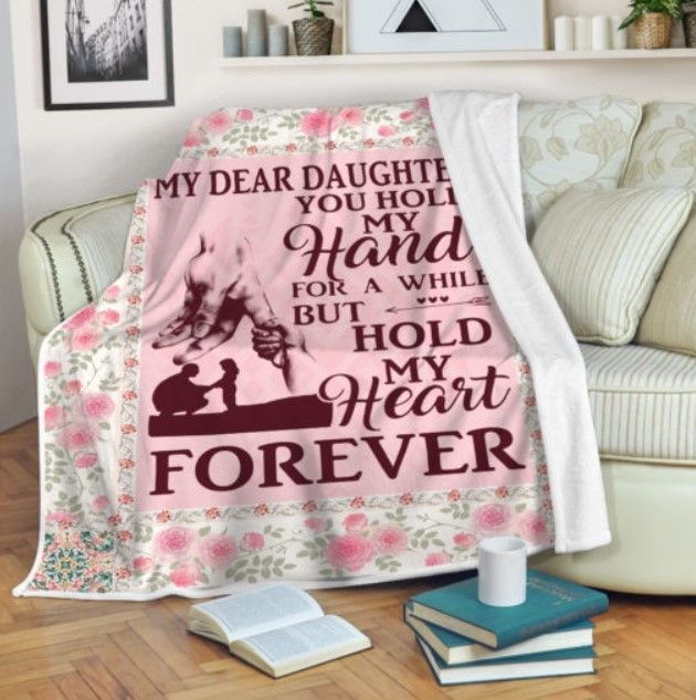 My Dear Daughter Sherpa Fleece Blanket
