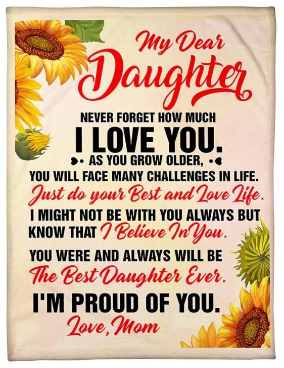 My Dear Daughter Sherpa Fleece Blanket
