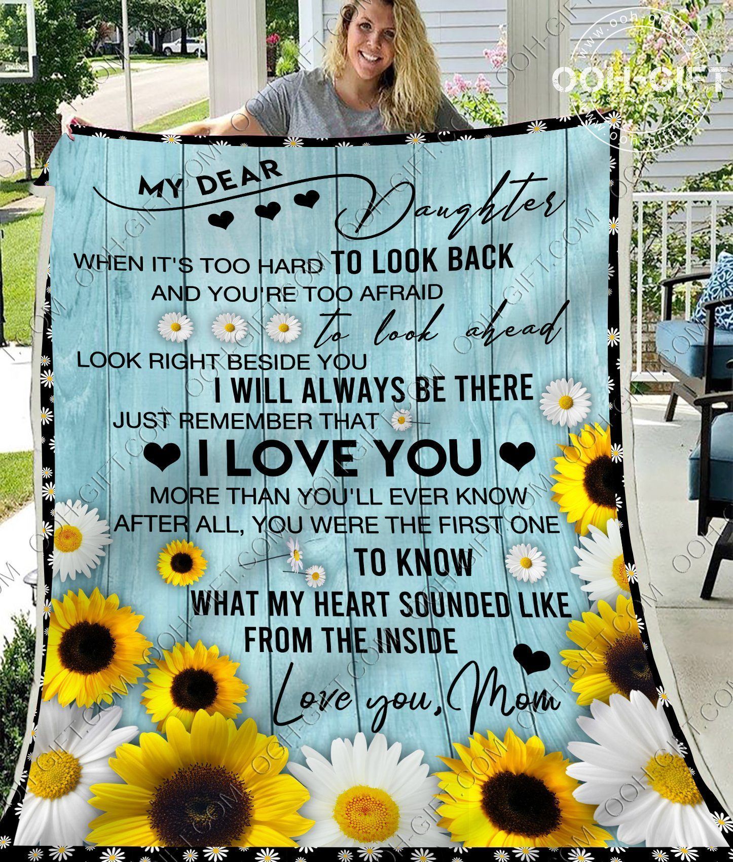 My Dear Daughter Sherpa Fleece Blanket