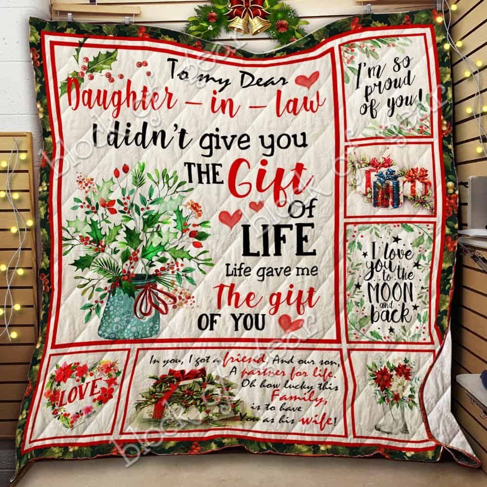 My Dear Daughter In Law Life Gave Me The Gift Of You GS-CL-NT2810 Quilt Balnket