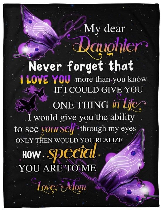 My Dear Daughter Youre So Special To Me Sherpa Fleece Blanket