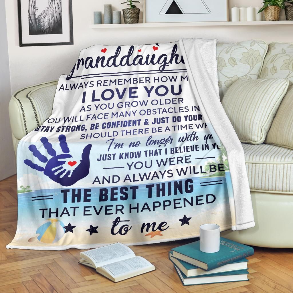 My Dear Granddaughter Sherpa Fleece Blanket