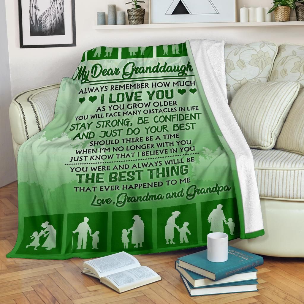 My Dear Granddaughter Sherpa Fleece Blanket