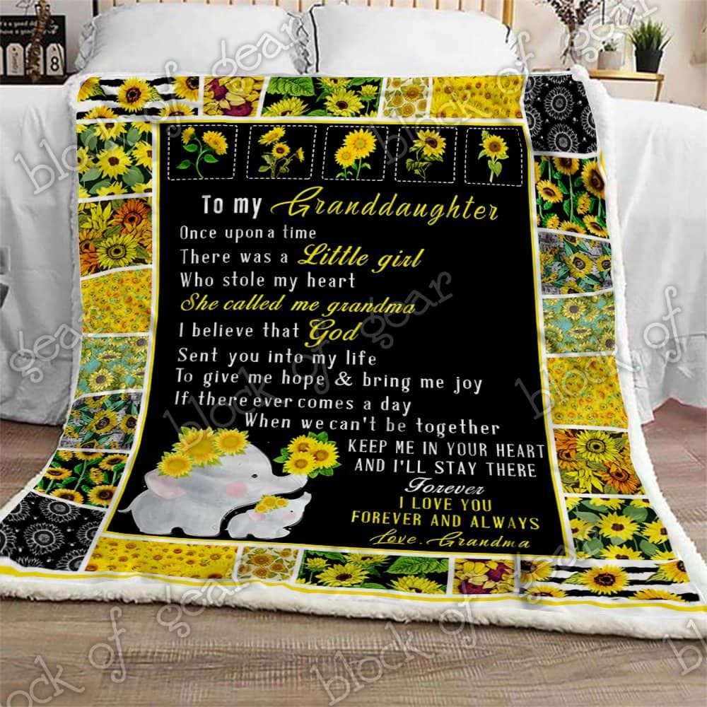My Dear Granddaughter Fleece Blanket
