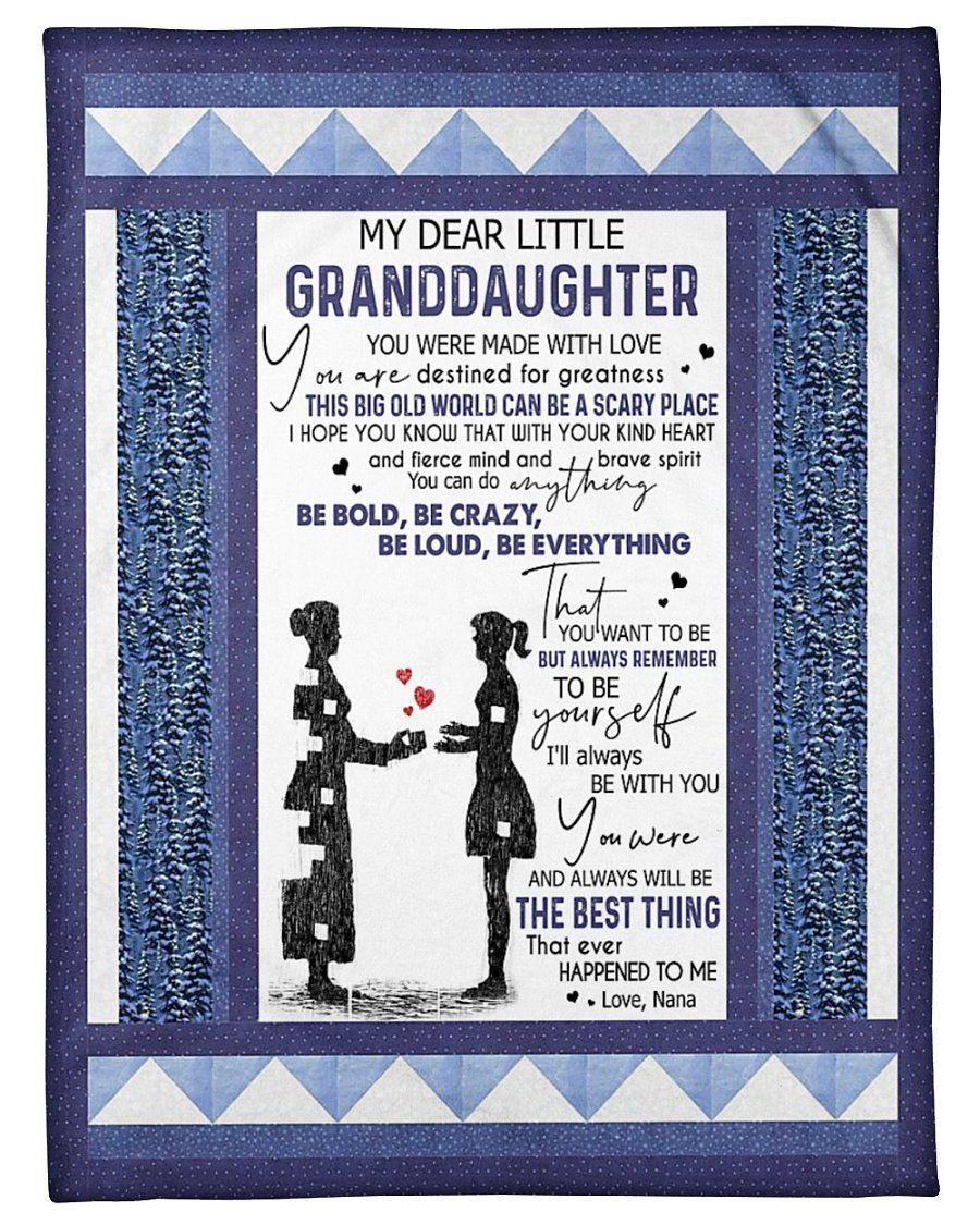 My Dear Little Granddaughter You Can Do Anything Fleece Blanket