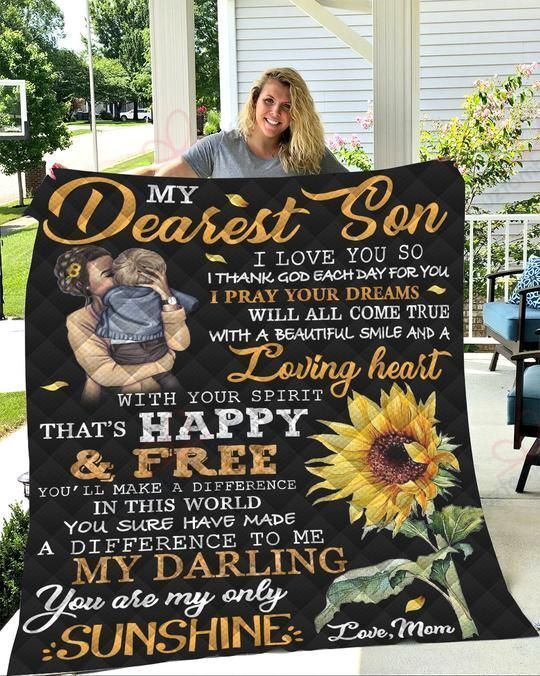 My Dearest Son Mom DT2109712CL Quilt Blanket