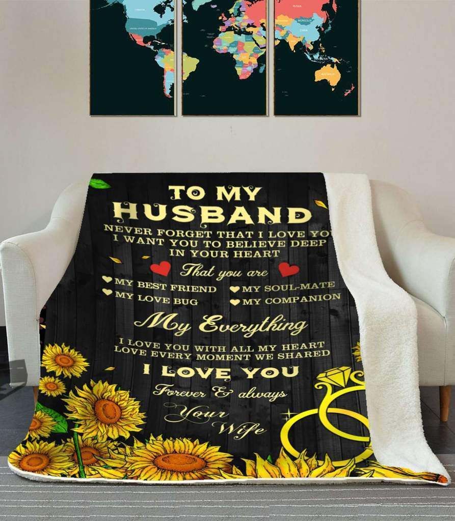 My Everything – Best Gift For Husband Fleece Blanket