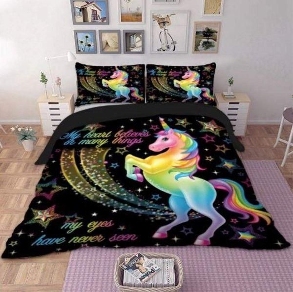 My Eyes Have Never Seen Black Bedding Set