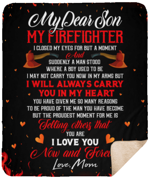 My Firefighter Sherpa Fleece Blanket