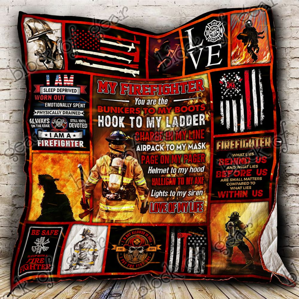 My Firefighter Love Of My Life Quilt P369Sc Dhc11121253Dd