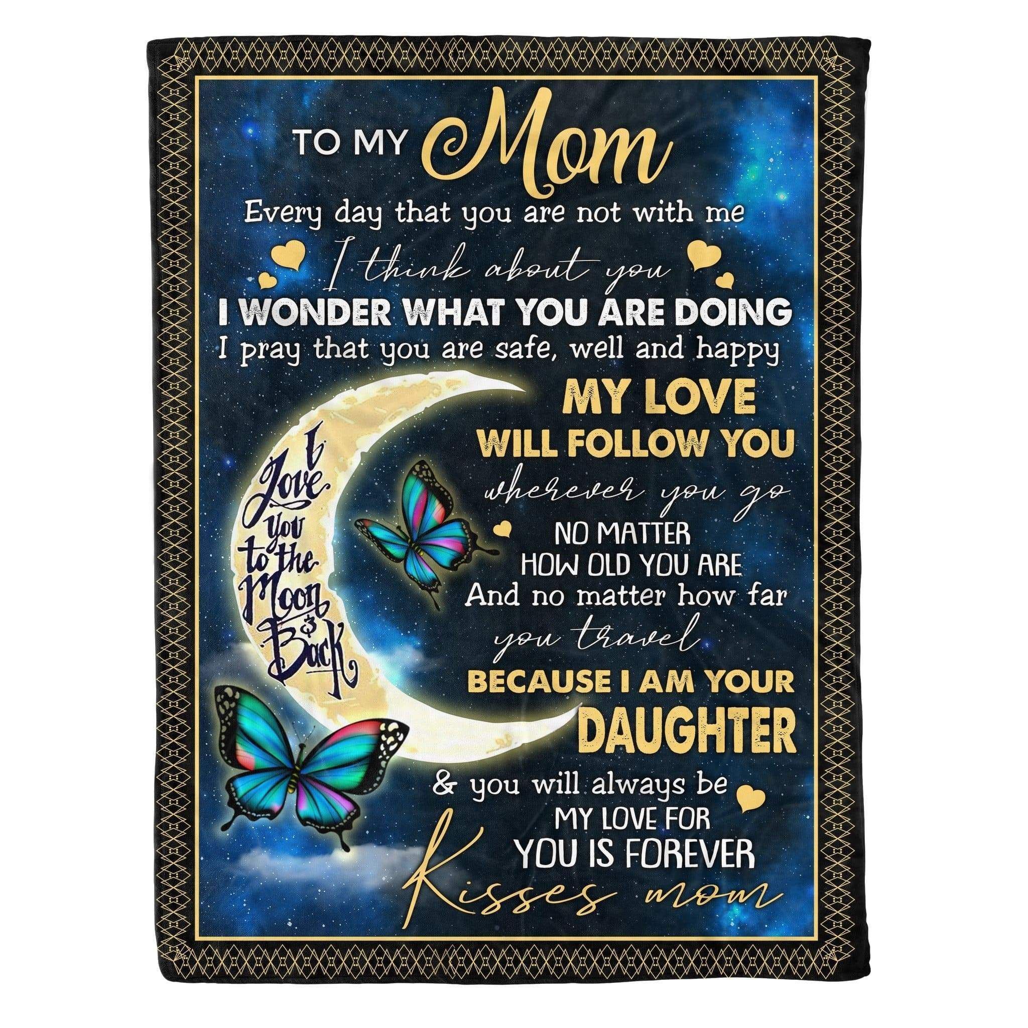 My Forever Love For You Fleece Blanket Gift For Mama