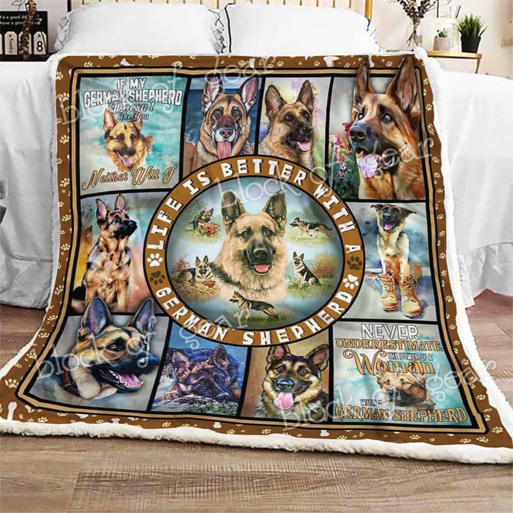 My GERMAN SHEPHERD Fleece Blanket