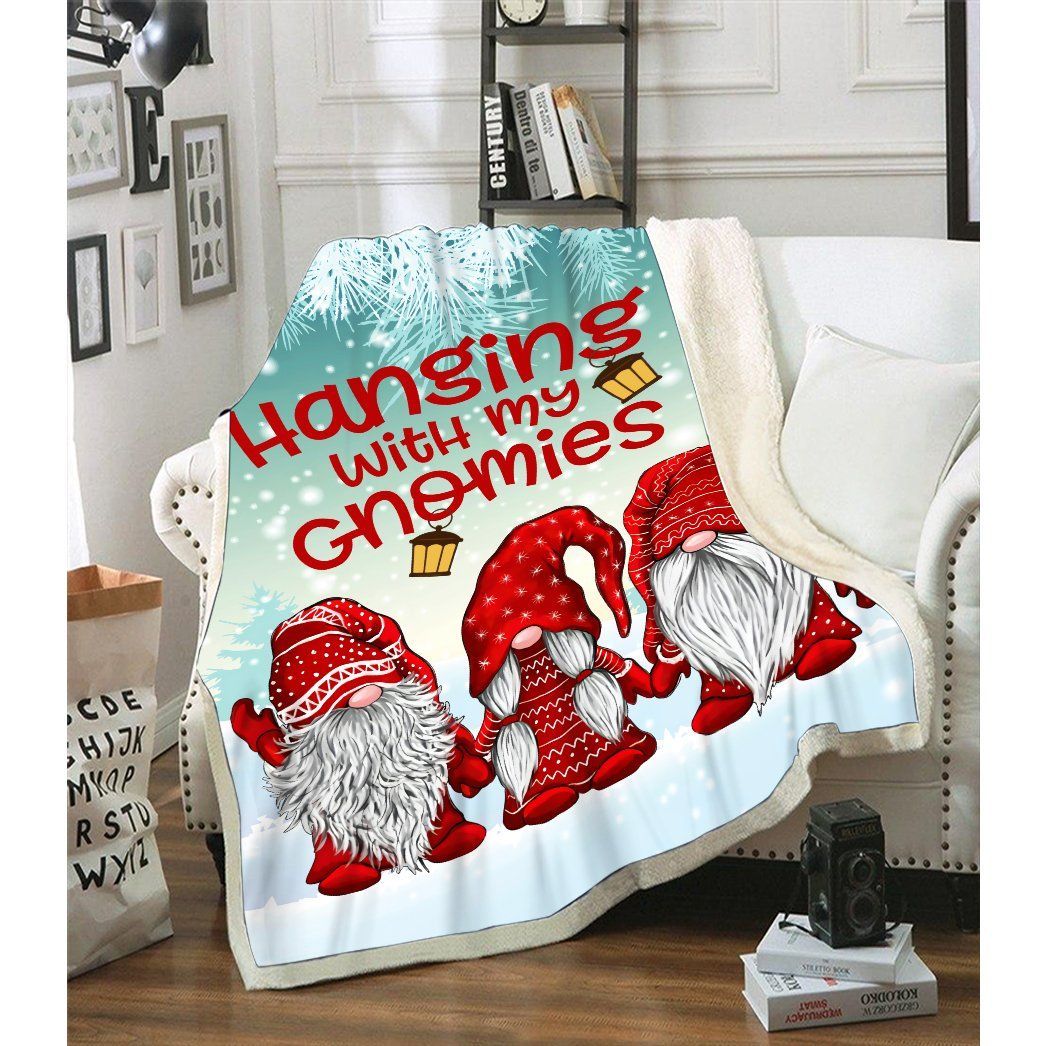 My Gnomies Christmas Sherpa Fleece Blanket
