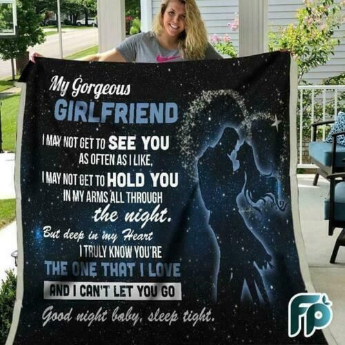 My Gorgeous Girlfriend Sherpa Fleece Blanket