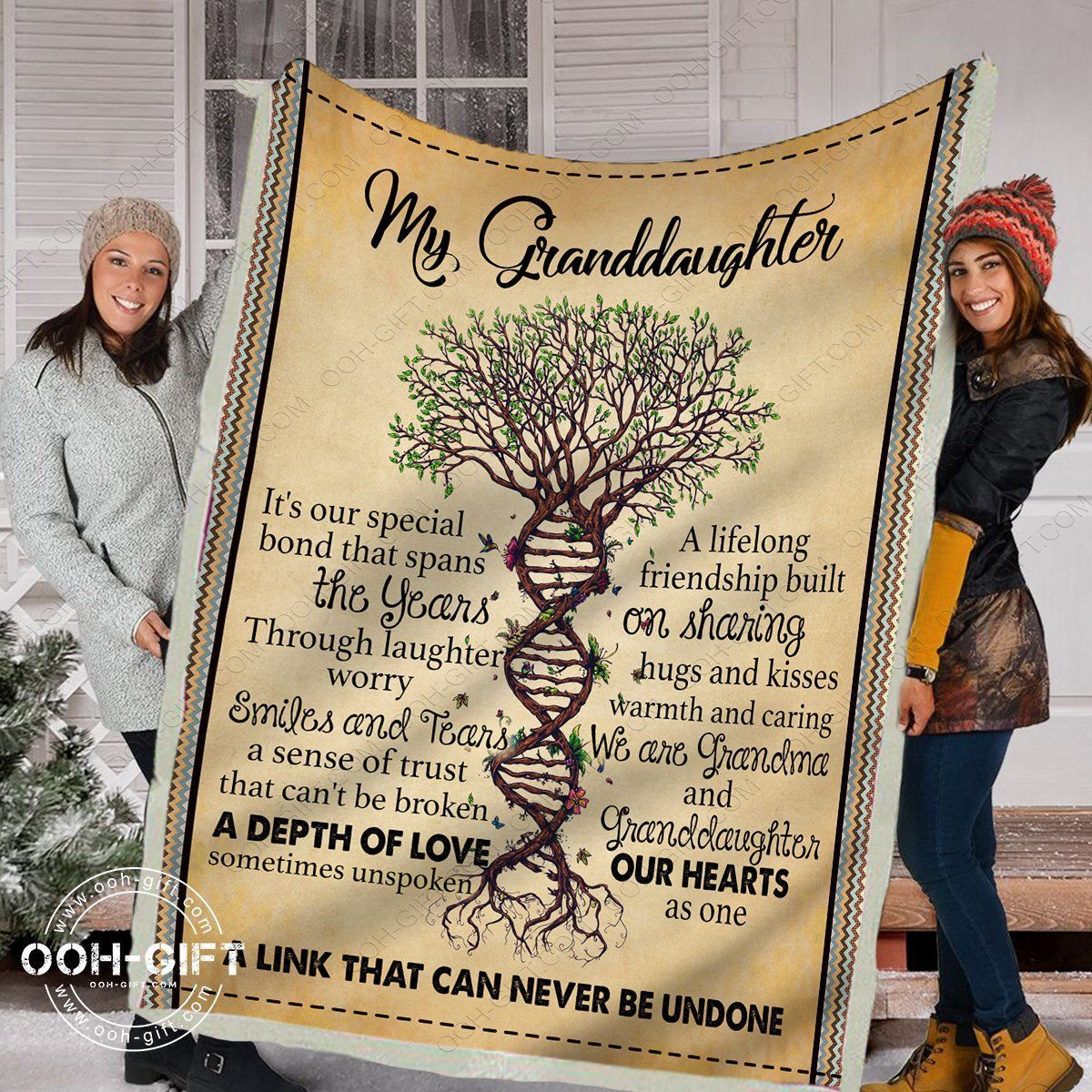 My Granddaughter Sherpa Fleece Blanket