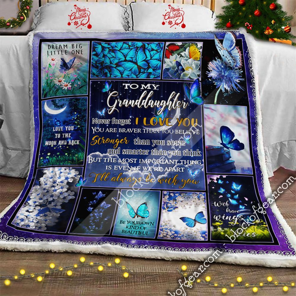 My Granddaughter I’ll Always Be With You Sherpa Fleece Blanket