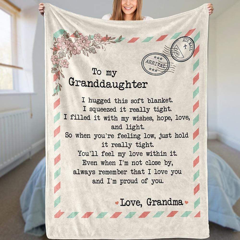 My Granddaughter I’m So Proud Of You Baby Fleece Blanket