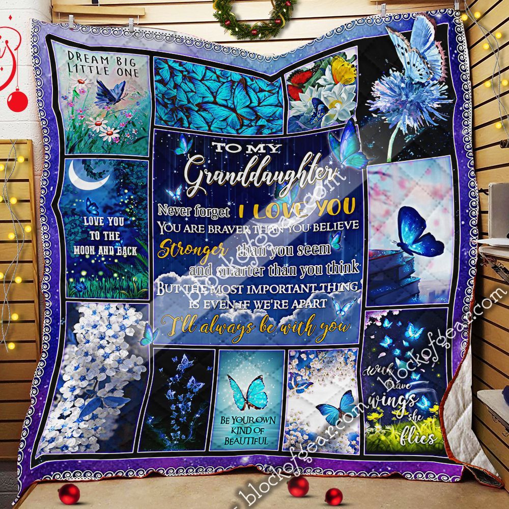 My Granddaughter Ill Always Be With You GS-CL-LD3012 Quilt Blanket