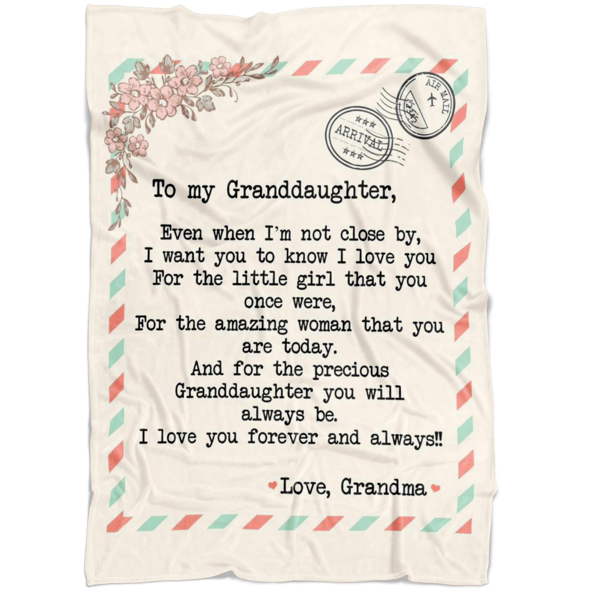 My Granddaughter Love You Forever And Always Soft Fleece Blanket
